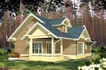  Projekt domu Nadir (WRH1073) - projekt domu parterowego z poddaszem - Zdjęcie 3