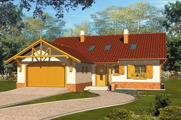  Projekt domu Apollo II (WRH1078) - projekt domu parterowego - Zdjęcie 1