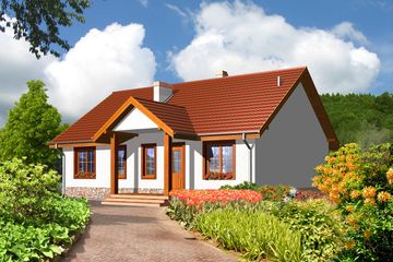  Projekt domu Toledo LMB27 (WRB1151) - projekt domu parterowego - Zdjęcie 1