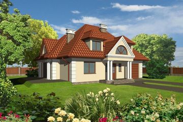  Projekt domu JM 100 (WAO1000) - projekt domu parterowego z poddaszem - Zdjęcie 1