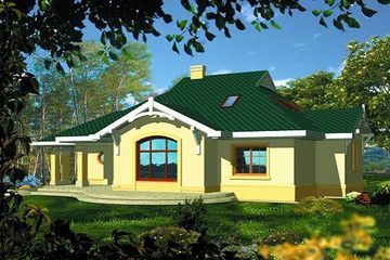  Projekt domu Galatea I (WRH1098) - projekt domu parterowego z poddaszem - Zdjęcie 1