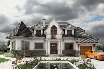  Projekt domu Harfa (277) (KRD1080) - projekt domu parterowego z poddaszem - Zdjęcie 1