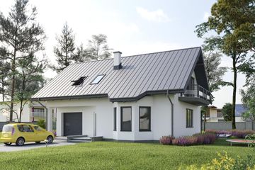  Projekt domu Spinka (779) (KRD1640) - projekt domu parterowego z poddaszem - Zdjęcie 1