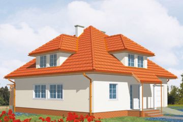  Projekt domu Master (KSA1277) - projekt domu parterowego z poddaszem - Zdjęcie 2