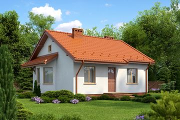  Projekt domu Primaluna (KRH1072) - projekt domu parterowego - Zdjęcie 1