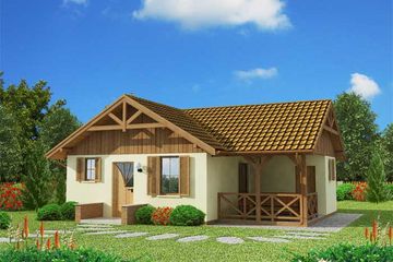  Projekt domu letniskowego Bogota dom letniskowy (SLN1013) - projekt domu parterowego - Zdjęcie 1