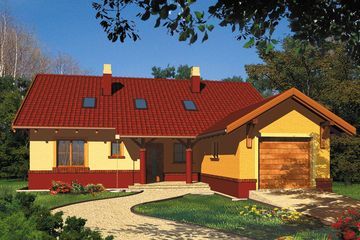 Projekt domu Linos I (WRH1124) - projekt domu parterowego - Zdjęcie 1