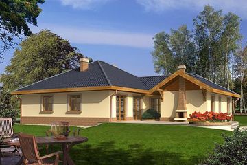  Projekt domu Luna Z1 (WRH1129) - projekt domu parterowego - Zdjęcie 1