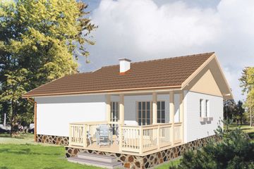  Projekt domu Lawenda (KSA1273) - projekt domu parterowego - Zdjęcie 1