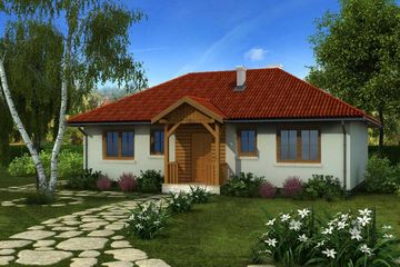  Projekt domu Domek Kaszubski (014 LT) (SLF1027) - projekt domu parterowego - Zdjęcie 1