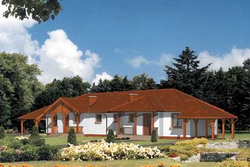  Projekt domu WB-3490 (KRA3690) - projekt domu parterowego - Zdjęcie 1