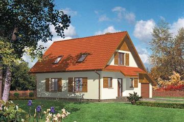  Projekt domu WB-3991 (KRA3463) - projekt domu parterowego z poddaszem - Zdjęcie 1