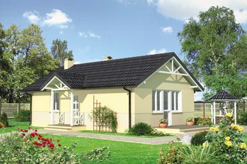  Projekt domu Koliber (367) (KRD1116) - projekt domu parterowego - Zdjęcie 1