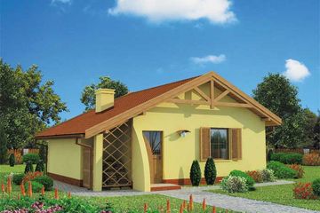  Projekt domu letniskowego Bamako dom letniskowy (SLN1020) - projekt domu letniskowego parterowego - Zdjęcie 1