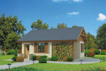  Projekt domu letniskowego Hawana dom letniskowy (SLN1024) - projekt domu letniskowego parterowego - Zdjęcie 1