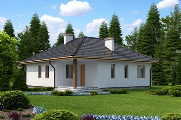  Projekt domu Tomino (KRH1074) - projekt domu parterowego - Zdjęcie 1