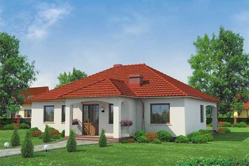  Projekt domu Alabama (SLN1034) - projekt domu parterowego - Zdjęcie 1