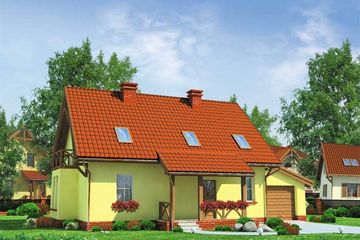  Projekt domu Atlanta (SLN1036) - projekt domu parterowego z poddaszem - Zdjęcie 1