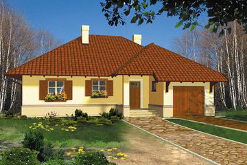  Projekt domu Pulsar I (WRH1145) - projekt domu parterowego - Zdjęcie 1