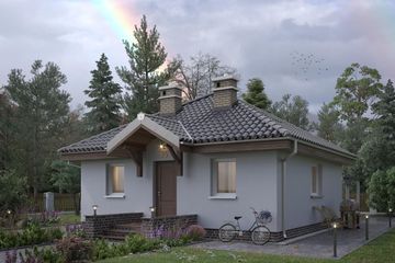  Projekt domu Na Kwadracie (502) (KRD1164) - projekt domu parterowego - Zdjęcie 1
