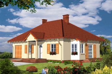  Projekt domu Bellante (KRH1081) - projekt domu parterowego - Zdjęcie 1