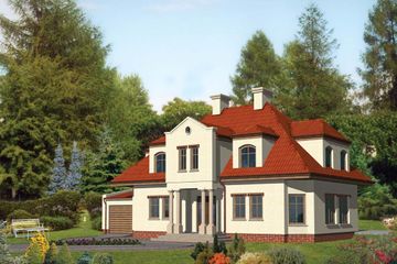  Projekt domu W-0440 (WAA1015) - projekt domu parterowego z poddaszem - Zdjęcie 1