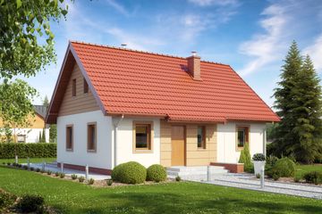  Projekt domu TK88 (WAK1024) - projekt domu parterowego - Zdjęcie 1
