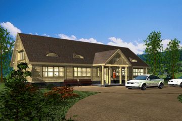  Projekt domu weselnego BR-201 (KRG1109) - projekt domu parterowego - Zdjęcie 1