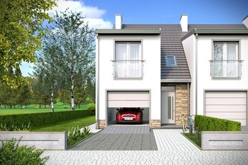  Projekt domu Erwin - segment lewy (WRD1274) - projekt domu z pełnym piętrem - Zdjęcie 1