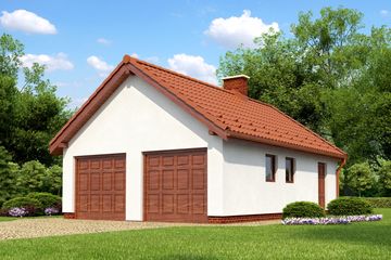  Projekt garażu Projekt G-11A (KRH1144) - projekt garażu parterowego - Zdjęcie 1