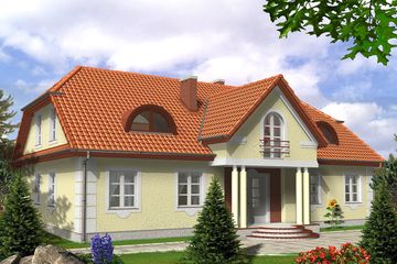  Projekt domu Merlin (BSB1004) - projekt domu parterowego z poddaszem - Zdjęcie 1
