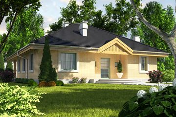  Projekt domu Tomaszek II bez garażu [B] (WRF1006) - projekt domu parterowego - Zdjęcie 1