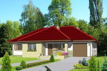  Projekt domu HG-H3 (KRM1012) - projekt domu parterowego - Zdjęcie 1