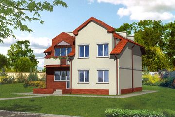  Projekt domu W-0801 (WAA1046) - projekt domu parterowego z poddaszem - Zdjęcie 1
