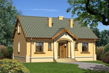  Projekt domu Jaspis bez garażu (WRN1011) - projekt domu parterowego z poddaszem - Zdjęcie 1