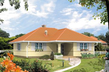  Projekt domu Omega (BSA1211) - projekt domu parterowego - Zdjęcie 1