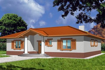 Projekt domu Basia A (WRD1142) - projekt domu parterowego - Zdjęcie 1