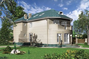  Projekt domu Fortuna - murowana – ceramika (KRD1064) - projekt domu z pełnym piętrem - Zdjęcie 1