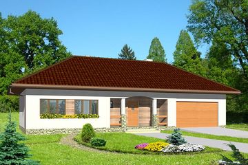  Projekt domu HG-F1 (KRM1025) - projekt domu parterowego - Zdjęcie 1