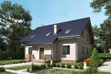  Projekt domu Marcepan (465) (KRD1524) - projekt domu parterowego z poddaszem - Zdjęcie 1