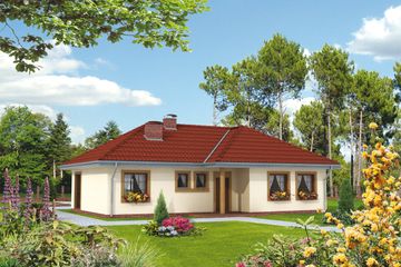  Projekt domu Daniela - murowana – silikaty (KRD2206) - projekt domu parterowego - Zdjęcie 1