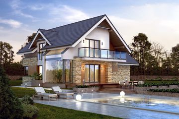  Projekt domu Jaspis (BSA1531) - projekt domu parterowego z poddaszem - Zdjęcie 1