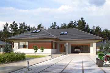  Projekt domu Temida 3 (BSE1045) - projekt domu parterowego z poddaszem - Zdjęcie 1