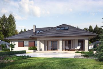  Projekt domu Temida 3 (BSE1045) - projekt domu parterowego z poddaszem - Zdjęcie 2