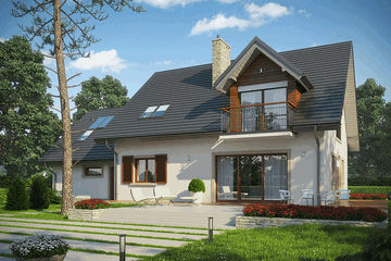  Projekt domu Amaranta G2 (WRC2430) - projekt domu parterowego z poddaszem - Zdjęcie 1