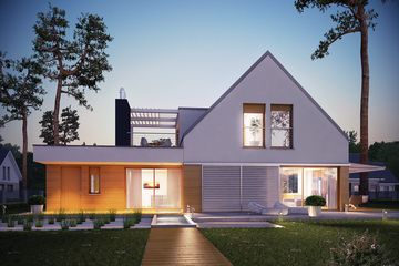  Projekt domu Neo G1 energo (WRC2432) - projekt domu parterowego z poddaszem - Zdjęcie 1