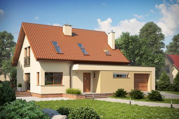  Projekt domu Santiago II G1 energo (WRC2440) - projekt domu parterowego z poddaszem - Zdjęcie 2