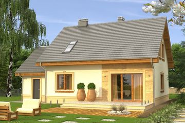  Projekt domu Elegant (WRN1187) - projekt domu parterowego z poddaszem - Zdjęcie 2