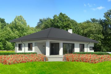  Projekt domu przy Pastelowej 3 bis (KRK1352) - projekt domu parterowego - Zdjęcie 2