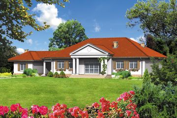  Projekt domu przy Akacjowej (KRK1044) - projekt domu parterowego - Zdjęcie 2